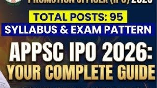 APPSC- IPO-OBJECTIVE QUESTIONS FOR PRACTICE