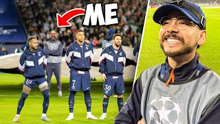 I WENT ON THE PITCH WITH MESSI, NEYMAR &amp; MBAPPÉ! PSG VS BAYERN