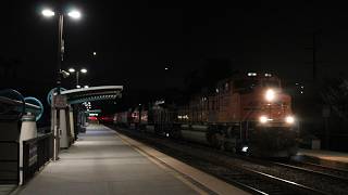 BNSF DAYGO north meets with Pacific Surfliner at Sorrento Valley! (ft. SD70ACe leader)
