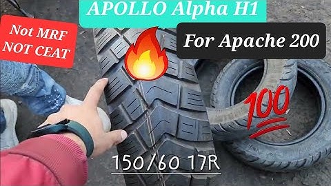 🔥Apollo Alpha H1 for Apache 200 4V |Ceat Zoom Rad X1 vs Apollo | 150/60 Tyre Pahadi Lifestyle Vlogs