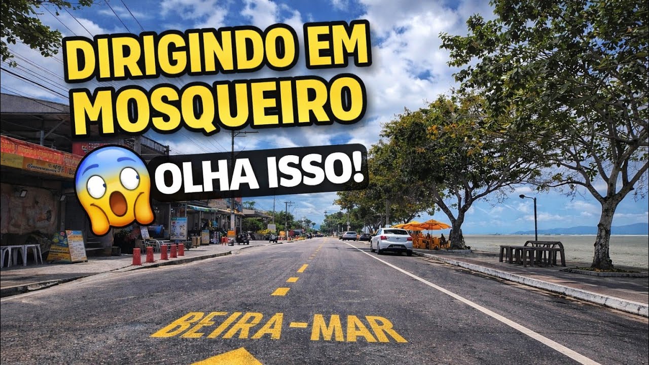 Dirigindo pela orla de Mosqueiro… olha esse visual 😮