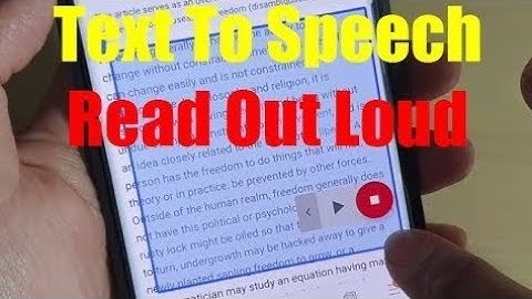 How to Turn On Text To Speech Read Aloud on Android Mobile | 2022