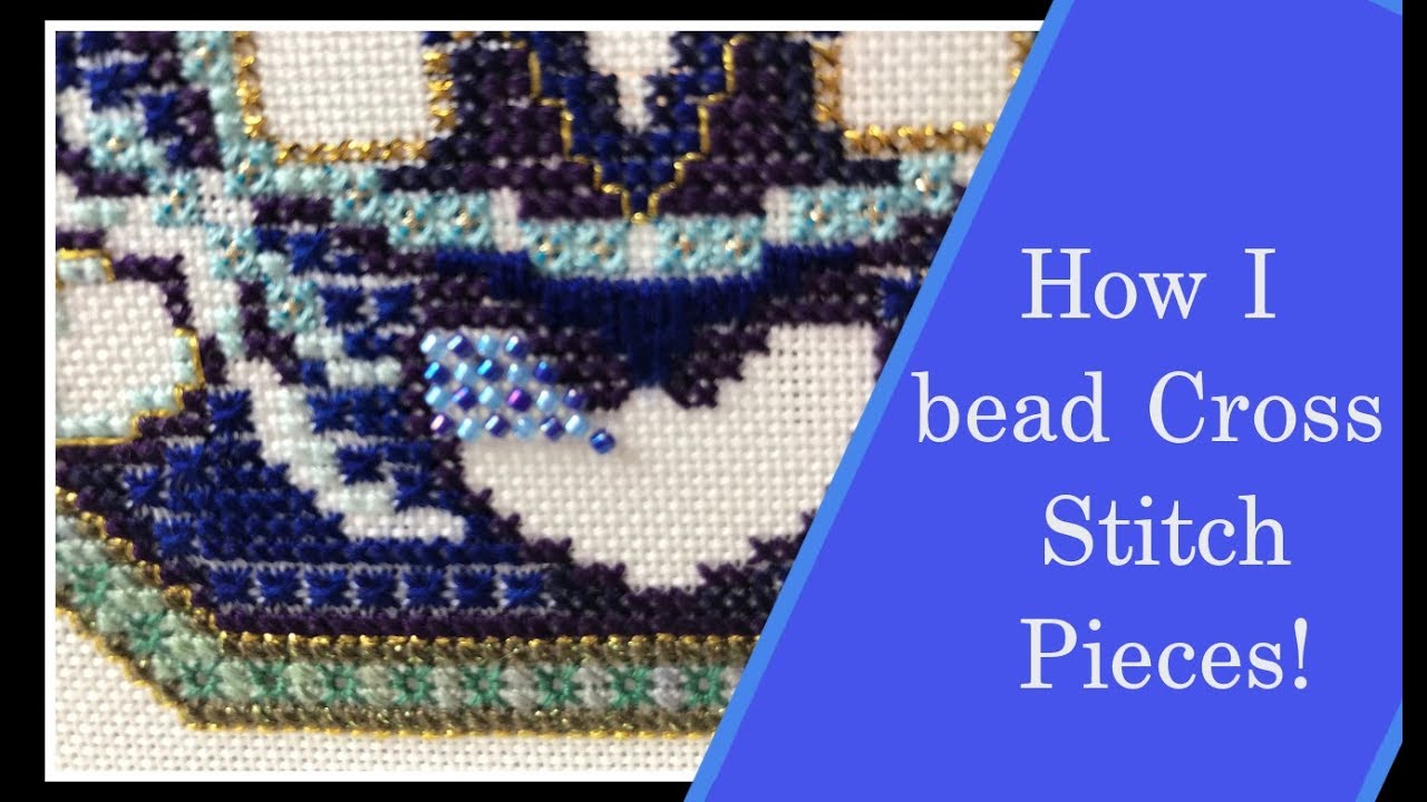 Beading embroidery and cross stitch: how to add bling to your