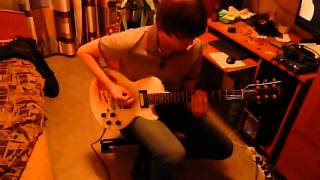 Gibson Invader USA 1983 «Bloody Invader», аэрография от студии Gematria Design.