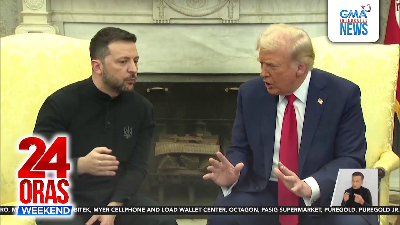 U.S. Pres. Donald Trump at Ukrainian Pres. Zelenskiy, nagkasagutan sa pulong... | 24 Oras Weekend