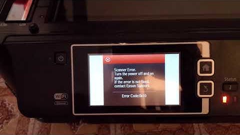 Epson WF-7610 error 0x10