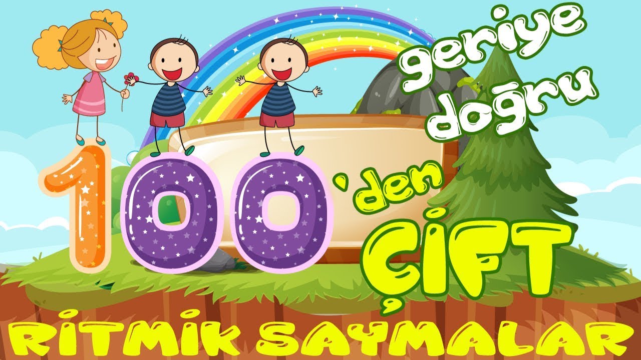 100 Den Geriye Dogru Cift Ritmik Sayma Youtube