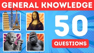 🧠how smart are you?🤔 GENERAL KNOWLEDGE QUIZ | 50 question challenge🤔🧠🤯