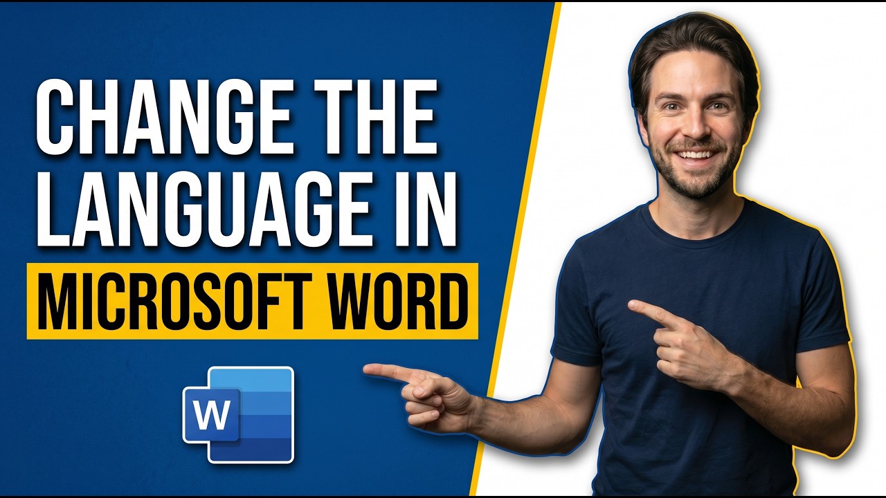 How To Change The Language In Microsoft Word [Easy Guide] - YouTube