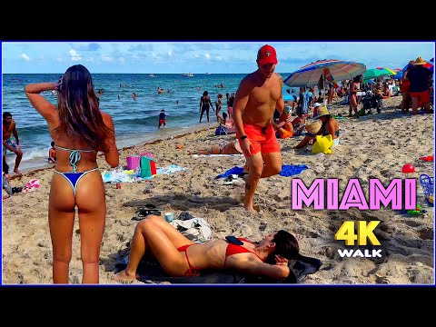 【4K】𝐖𝐀𝐋𝐊 ➜ Fort Lauderdale ☘️ Beach 🇺🇸 USA 🇺🇸 walking tour ! Miami