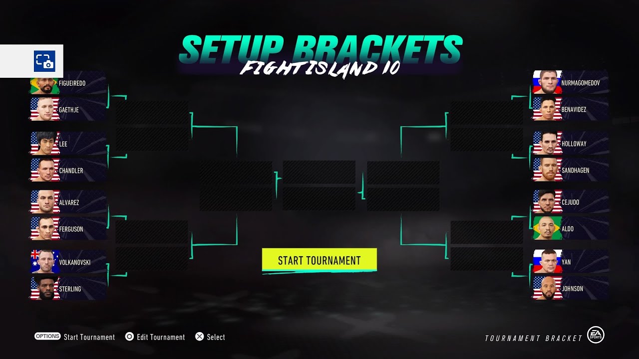 Fight Island 10: Lightweight Tournament Open-weight | Ai Fight Simulation UFC 4