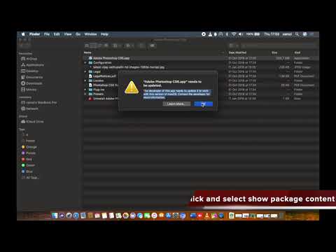Fix Mac Os Catalina Adobe Photoshop Cs6 Needs To Be Updated Error Youtube