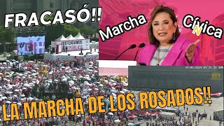 EN VIVO!! FRACASÓ LA #MarchaRosaConXochitlYTaboda en el #Zócalo de la #CDMX!! NO LO LLENARON!!