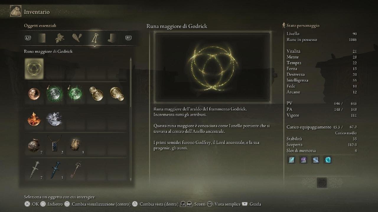 ELDEN RING Divine Tower Godrick Major Rune