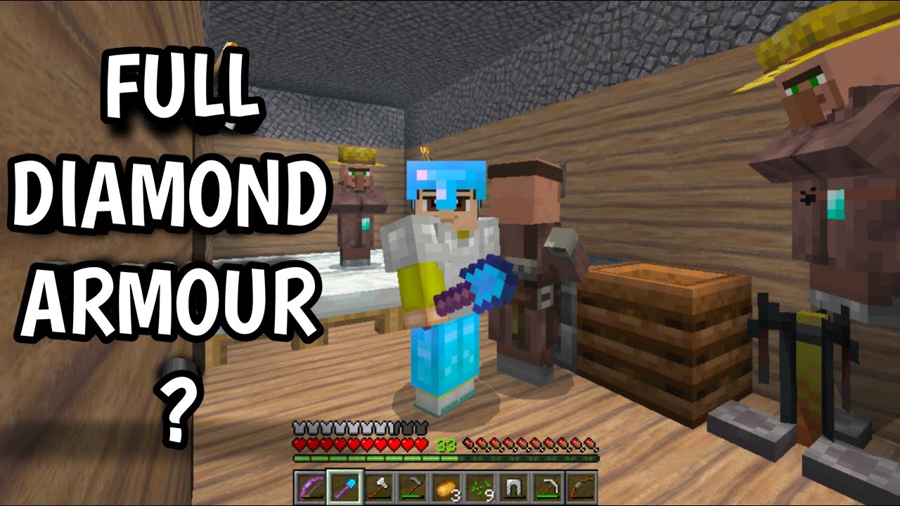 CAN I GET FULLY ENCHANTED DIAMOND ARMOUR IN MINECRAFT ONE BLOCK PART -8 ...