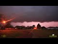 April 11 2020 8:10 PM severe thunderstorm shelf cloud in Frederick Oklahoma