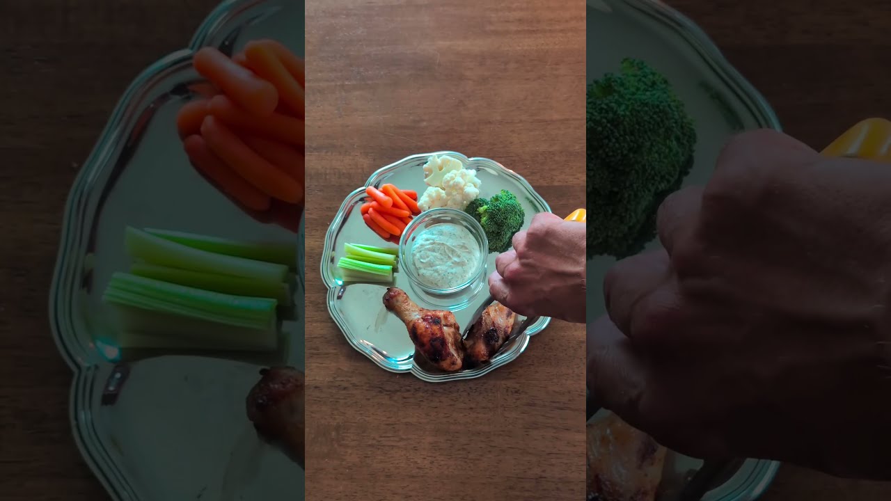 Pilon de poulet sauce ranch au yogourt #food #chef #recette #recettefacile