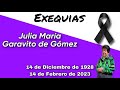Exequias Sra. Julia María Garavito 1 pm en vivo 18 de Febrero de 2023  Santuario de Junín Colombia