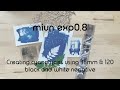 Miun exp08  creating cyanotypes using 35mm  120 black and negative