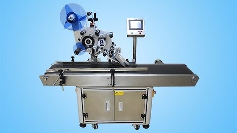 Automatic plane labeling machine flat surface adhesive sticker label application equipment