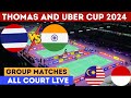 Live  bwf thomas  uber cup finals 2024  day 1  india vs canda  anmol khrab