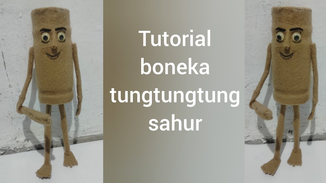 DIY||tutorial boneka tungtungtung sahur dari kain flanel