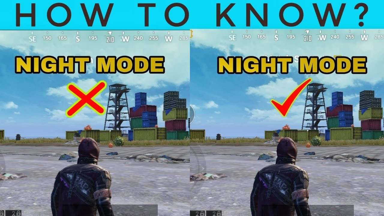 How to play night mode in pubg mobile - 