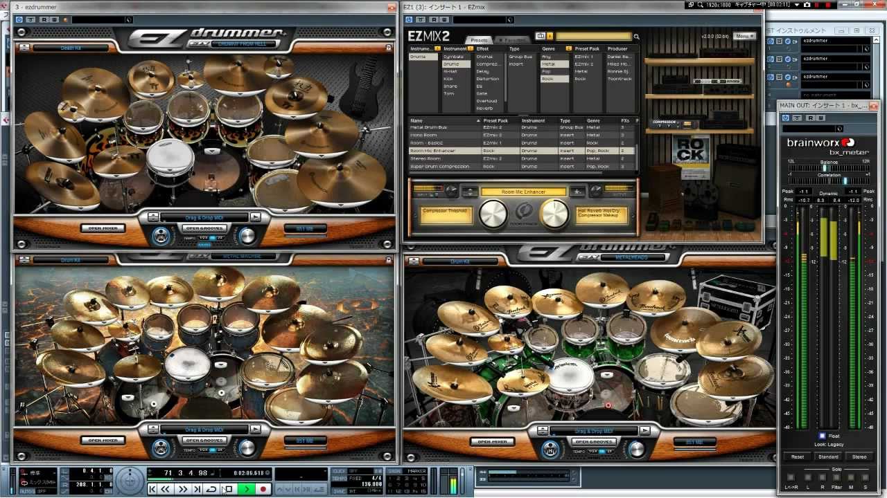 EZ Drummer METAL ThreeSet Test YouTube