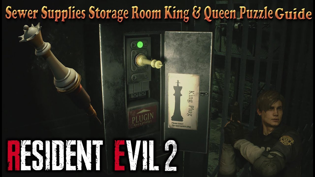 Resident Evil 2 Remake Sewers Supplies Storage Room King Queen