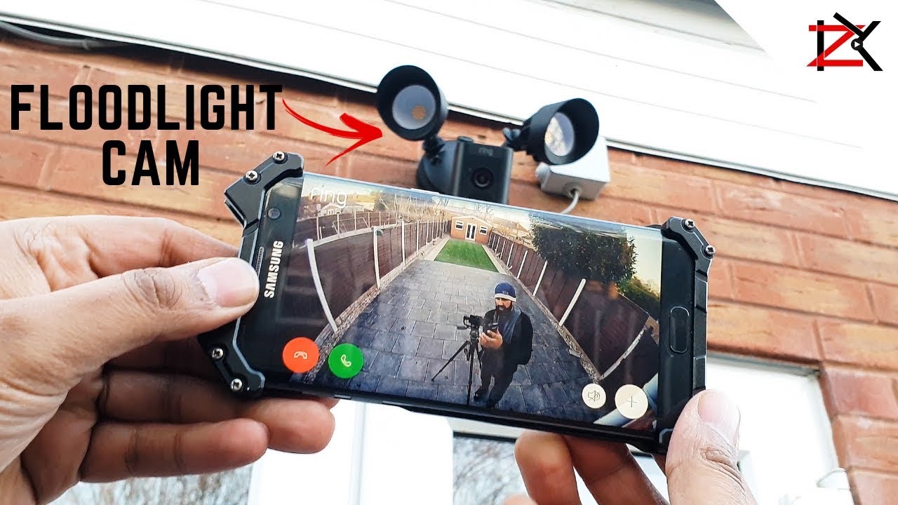 Ring Floodlight Cam Outdoor Surveillance Security Camera Review | 1080p HD | Siren | 2 Way Talk