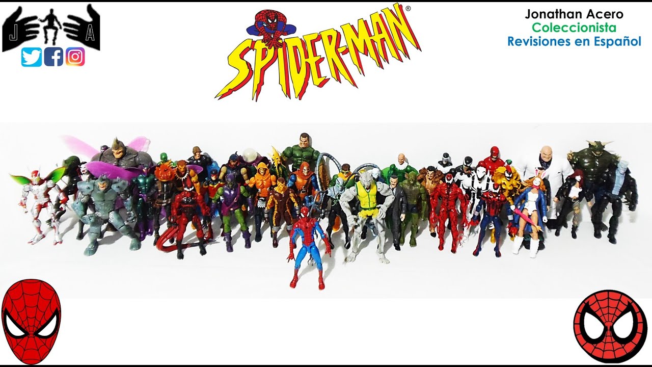COLECCIÓN VILLANOS Spider-man Marvel Legends Toy Review Juguete Revisión en  Español Jonathan Acero - YouTube