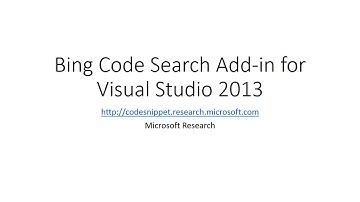 Programming by Natural Language: Bing enabled code search