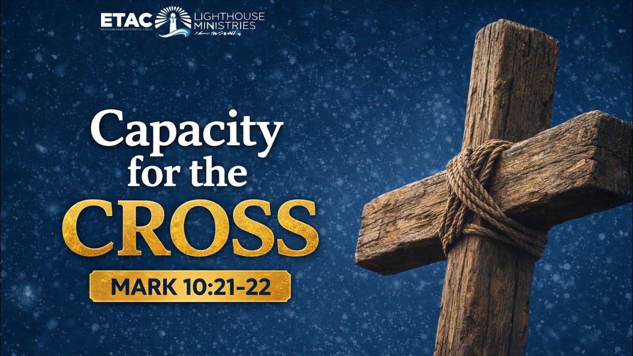 Capacity for the Cross - Mark 10:21-22 - YouTube