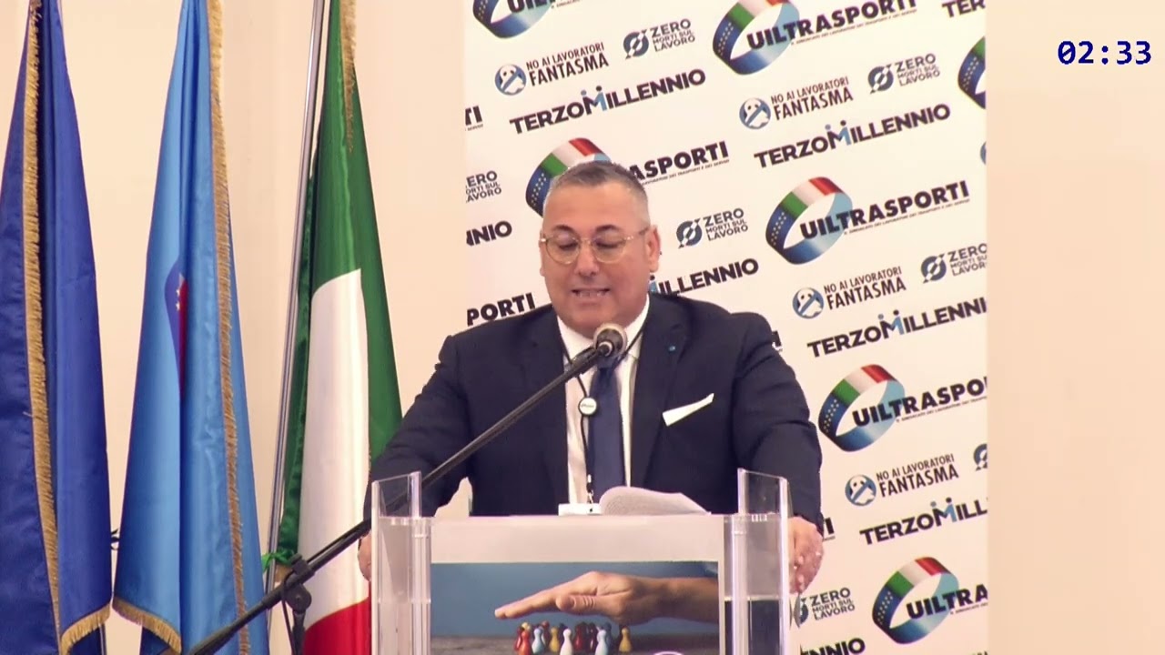 Congresso straordinario Uiltrasporti Sicilia - intervento di Daniele Barbera