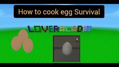 How to cook laid egg in survival mini block craft