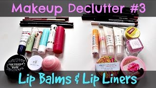 Makeup Declutter & Purge | #3 - Lip Balms & Lip Liners