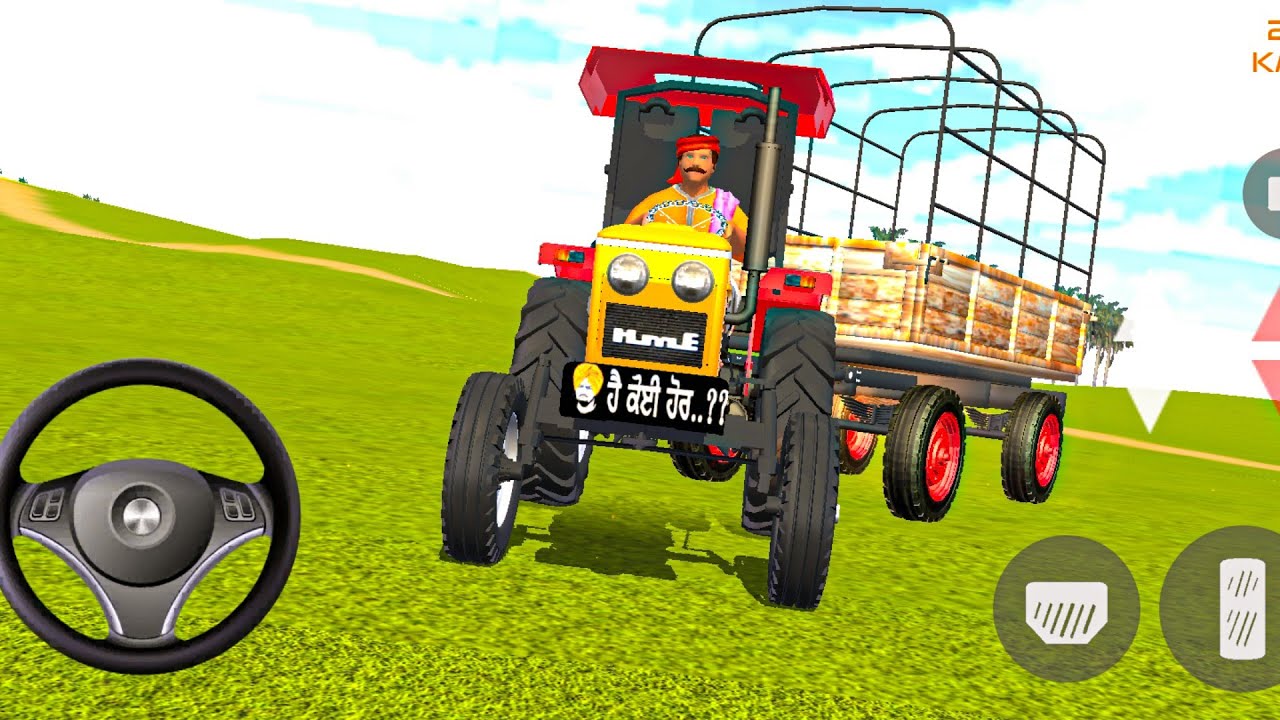 Indian tractor simulator 3d gameplay // tractor wala game video // Android gameplay malayalam