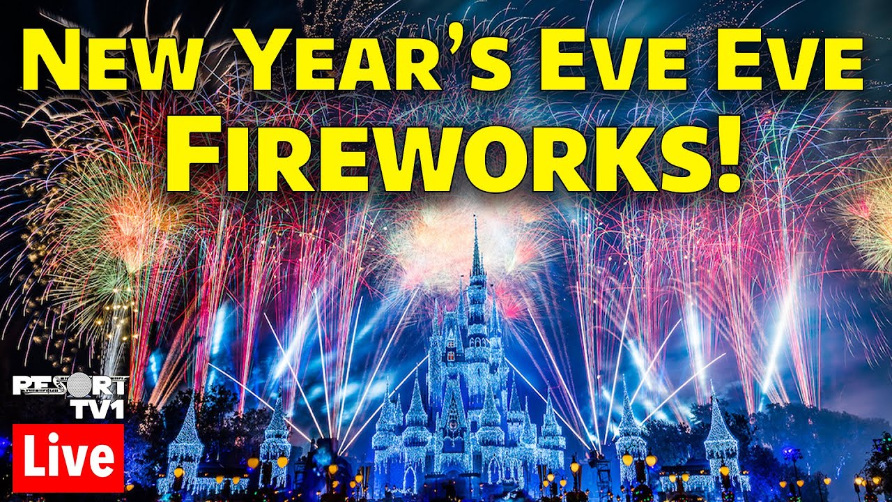 🔴Live New Years Eve Eve Fireworks at Magic Kingdom - Walt Disney World Live Stream