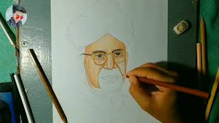 Dr. Sarvapalli Radhakrishnan color pencil drawing || Surat mehar arts