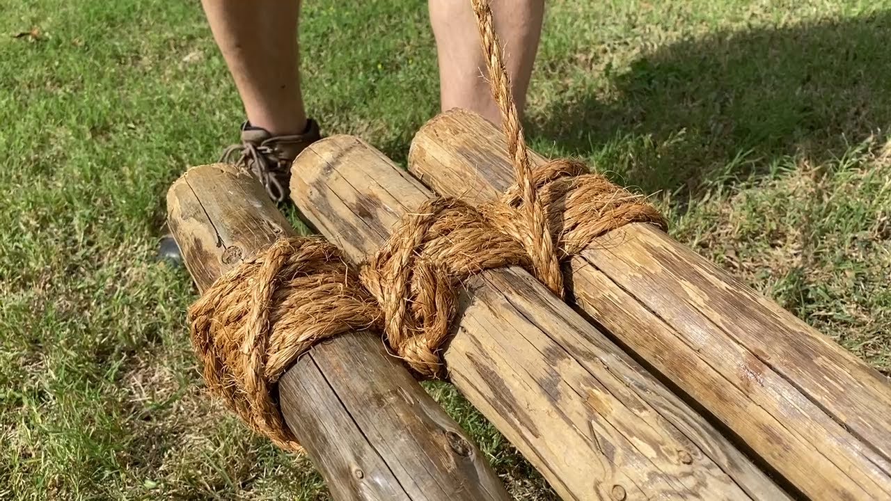 PIONEERING Tripod Lashing Standalone structure YouTube