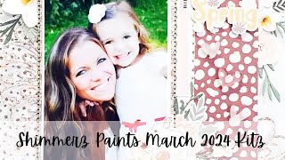 Spring Blessed - Shimmerz Paints Scrapbook Layout &amp; Kit Share