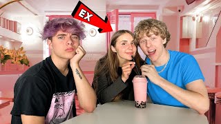 Third Wheeling My Ex And Her Boyfriend...SHE FREAKED OUT!