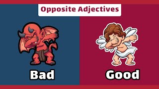 opposite adjectives + Self-Test|  Learn opposite words in English In English | by pictures