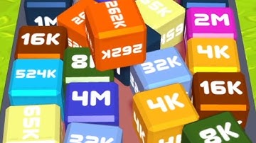 Merge Cube 2048 3D - ASMR Gameplay (Cubes Math, Level Up NumberBlocks Jelly Balls) Inka Kubes 48