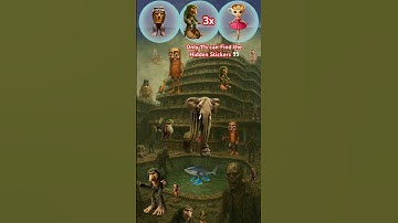 Only 1% can Find the Hidden Stickers 👀 You Have 5 Seconds!#oddoneout #challenge #quiz