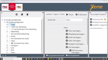 Xerte bootstrap 4: Boomstructuur begrijpen
