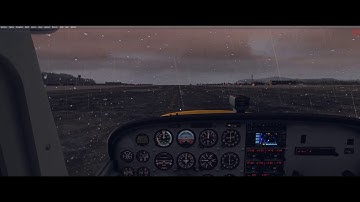 Prepar3D V4.3 A2A C172 Rain Effect at ENVA
