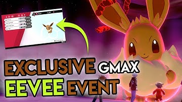 EXCLUSIVE GMAX EEVEE MAX RAID DEN EVENT UPDATE in Pokemon Sword and Shield