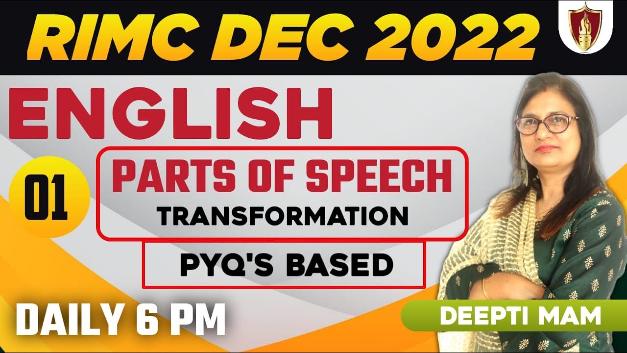 RIMC Exam Cracking Tips | RIMC Coaching | Transformations of Sentences | Deepti Mam