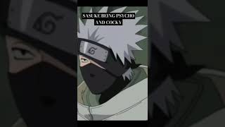 Psycho Sasuke Threatening Kakashi And Being A Menace